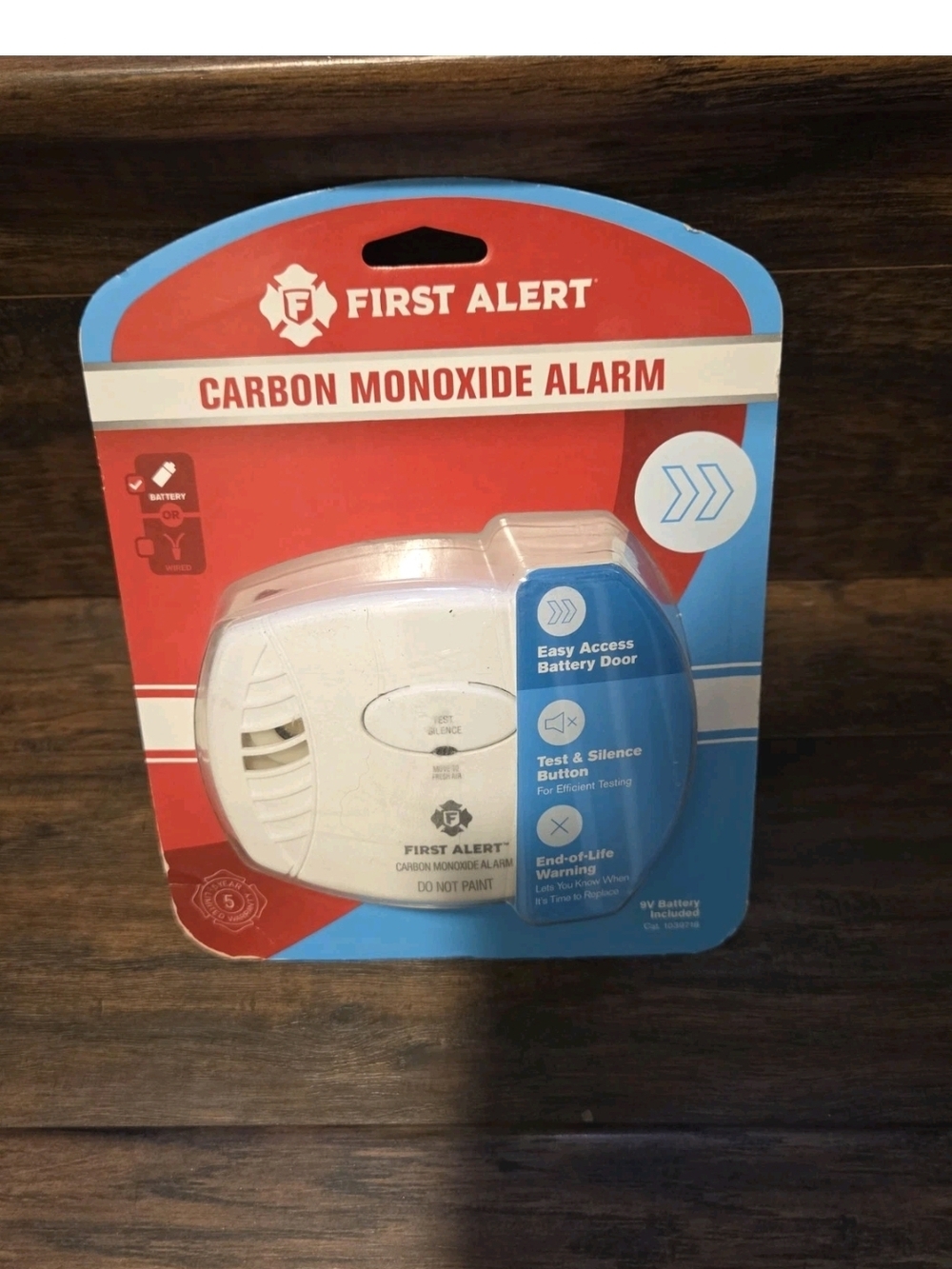 First Alert Battery-Operated Carbon Monoxide Alarm.